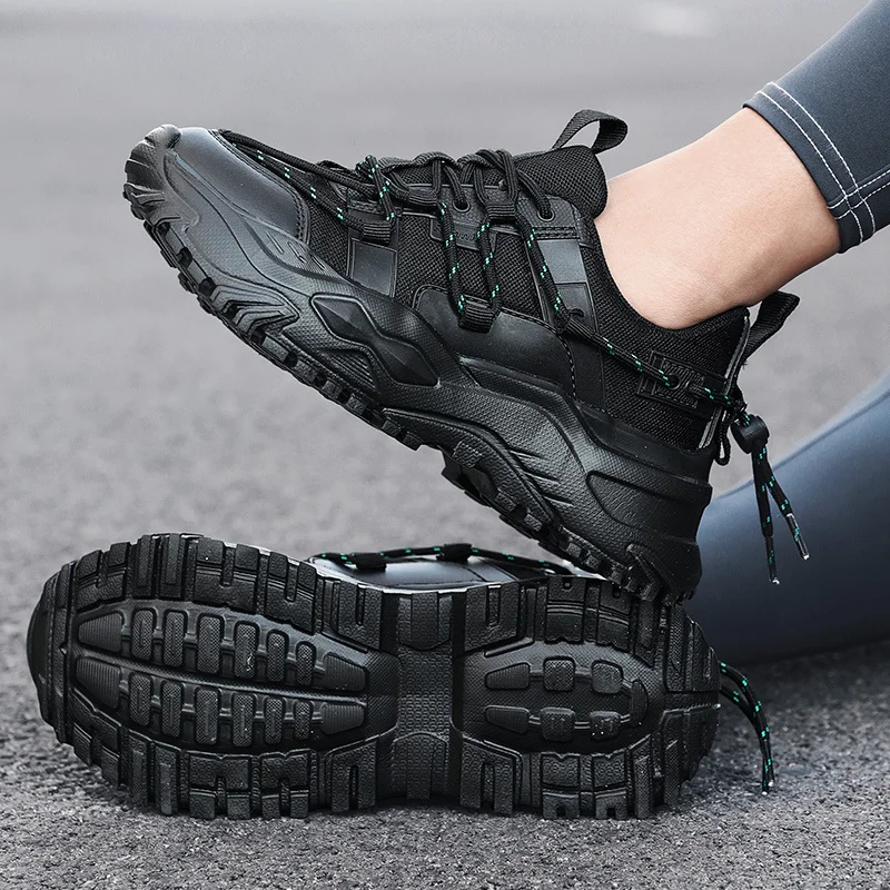 Men Shoes Heighten Fashion Casual Zapatillas Damping Tennis Shoes Autumn Women\'s Men\'s Sneakers Chunky Breathable Platform