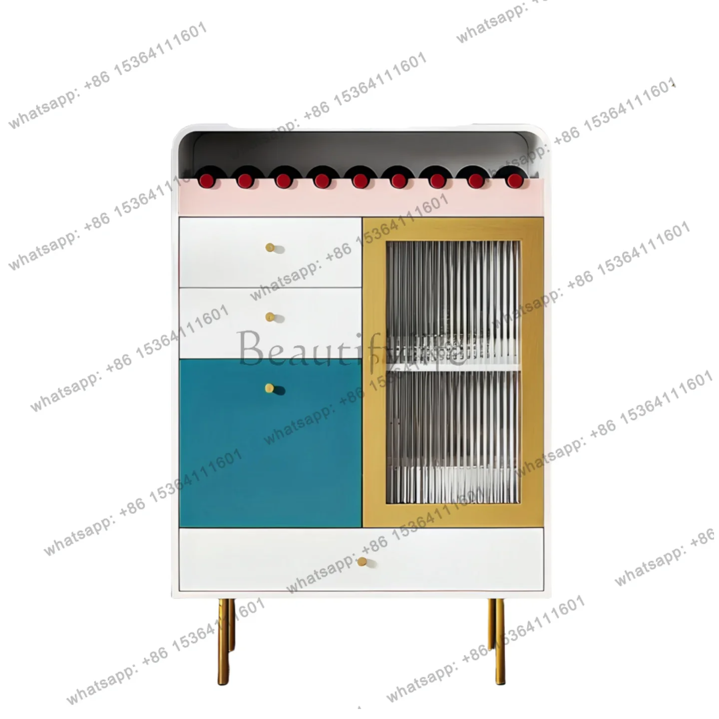 

Тумба для вина FGNordic в стиле лайт-люкс, с отделкой под фортепиано, современная, простая, для хранения, для небольших квартир, тумба для посуды