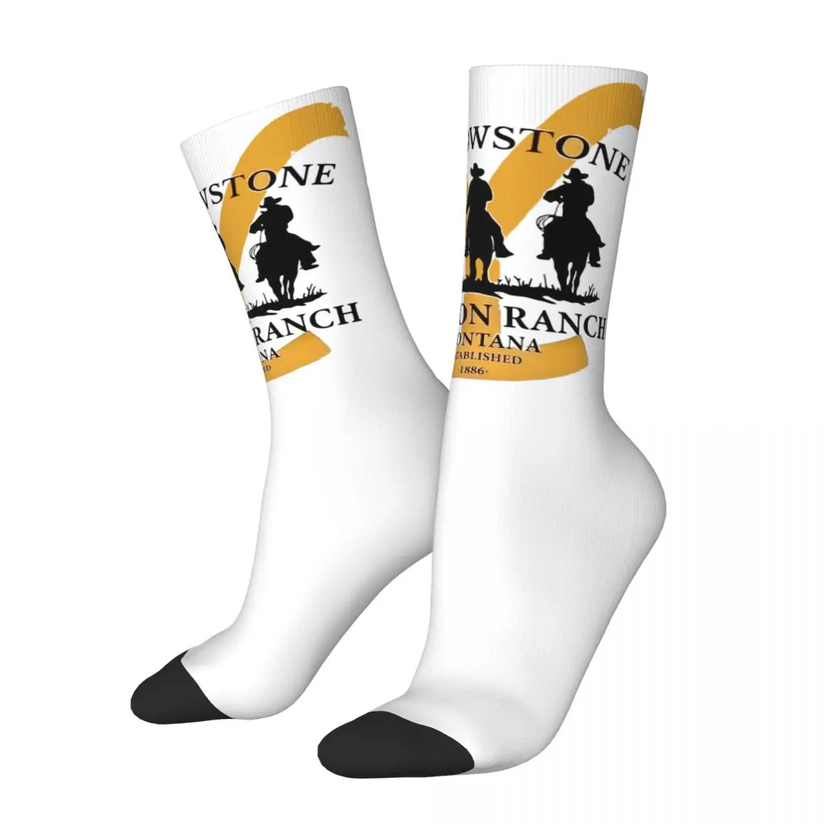 Cowboy Et De Yellowstone Dutton Ranch Men Women Socks,Windproof Beautiful printing Suitable for all seasons Dressing Gifts