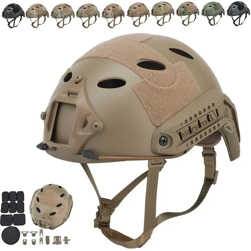 

Tactical Helmet Fast PJ Type Outdoor Sports Lightweight Airsoft Paintball CS War Game Head Protector