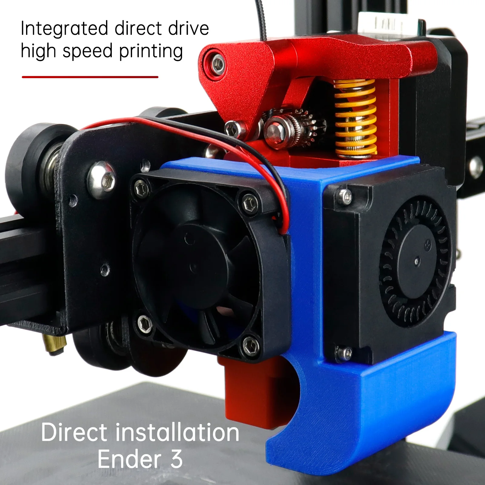 

3D Printer Ender 3 Short-range two Wheel Extruder Hardened Dteel 17 Tooth Titanium plus Copper Bimetal