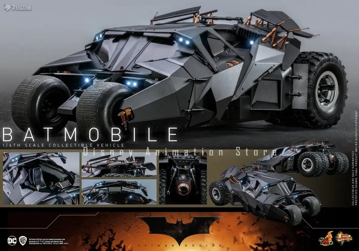 

In Stock Original Hot Toys 1:6 MMS596 Batman Begins Batmobile Movie Action Figure Hobby Collectible Model Toy Figures gifts