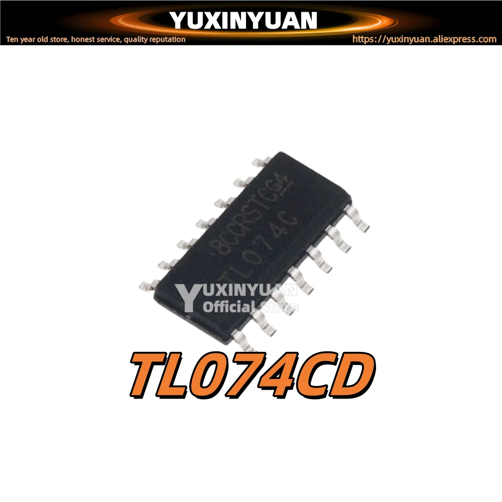 20PCS TL074CD TL074 SOP14 Original and genuine operational amplifier TL074CD SO-14