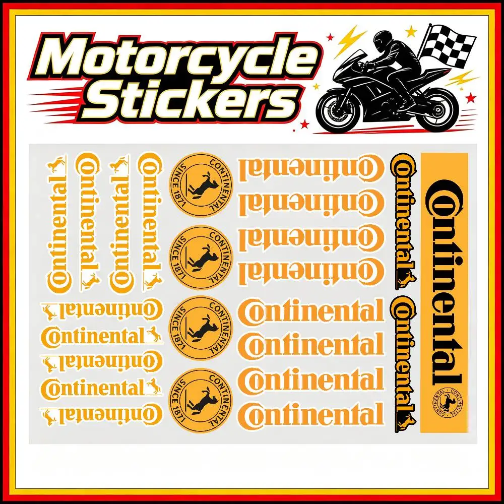 CONTINENTAL Stickers Auto Body Bumper Windows Motorcycle Laptop Walls Vinyl Decal Car Tuning Accessories