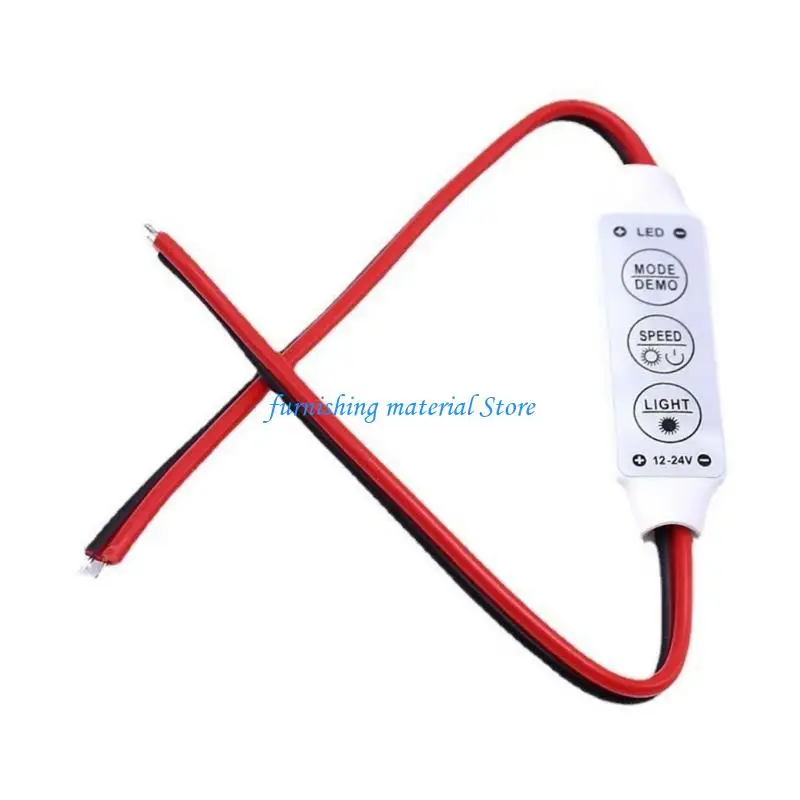 Y5GD 3 Button LED Dimmer Controller 8 Levels Brightness Adjustment  Waterproof