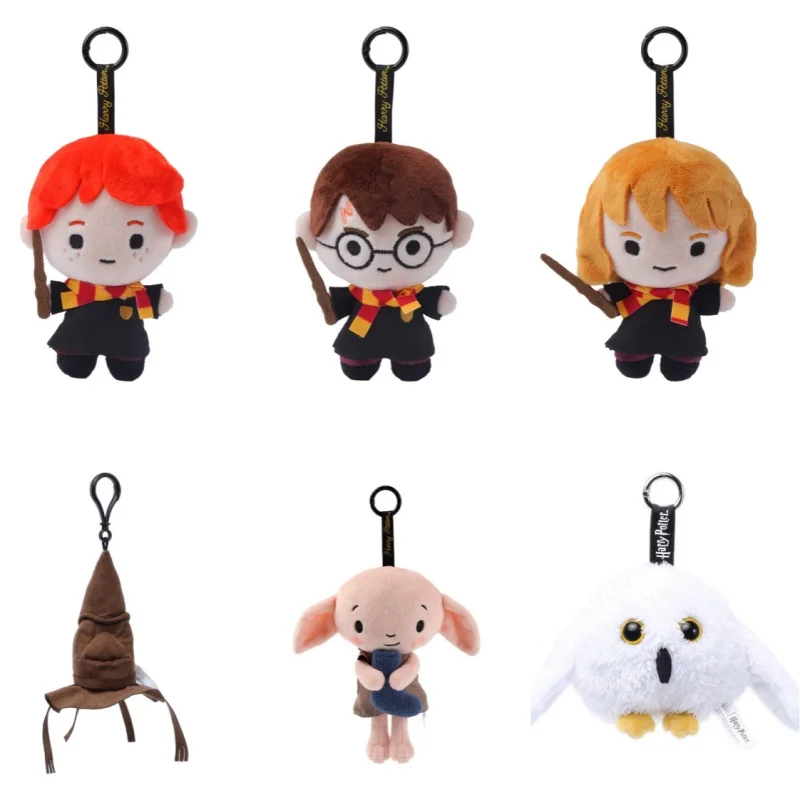 Klassische Anime Harry Potter Plüschpuppen Schlüsselanhänger Kleine Anhänger Taschenanhänger Weihnachts- und Geburtstagsgeschenke