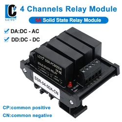 Półprzewodnikowy moduł przekaźnikowy 4-kanałowy DC-AC/DC wspólny układ dodatni/ujemny wielostylowy