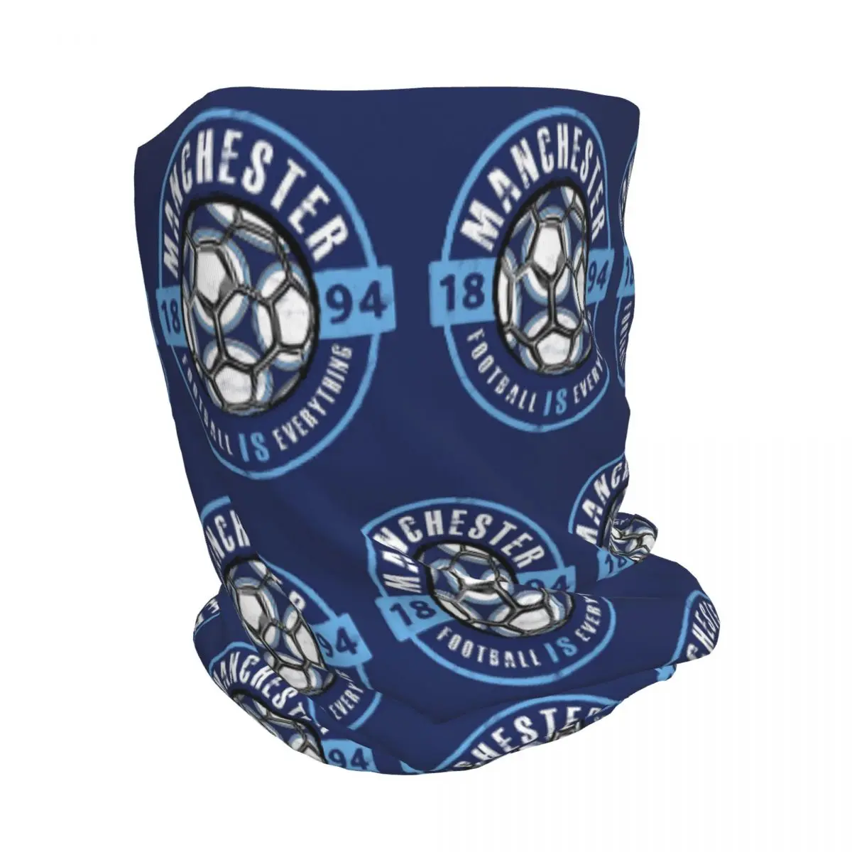 Football Is Everything - City Of Manchester Fan Vintag Bandana Neck Cover Wrap Scarf Multifunction Balaclava Beanies Hat Unisex view 3