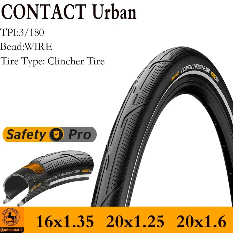 CONTINENTAL CONTACT URBAN 16x1.35 35-349 20x1.25 32-406 20x1.60 42-406 Brompton BICYCLE TIRES BMX ROAD BIKE TYRE