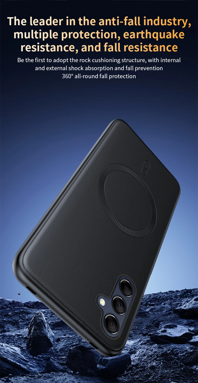Für Samsung S24 Plus Hülle Magnetische Leder-Schutzhülle für Samsung S24 Plus Anti-Fingerabdruck Rutschfeste PC+TPU – Detail 15