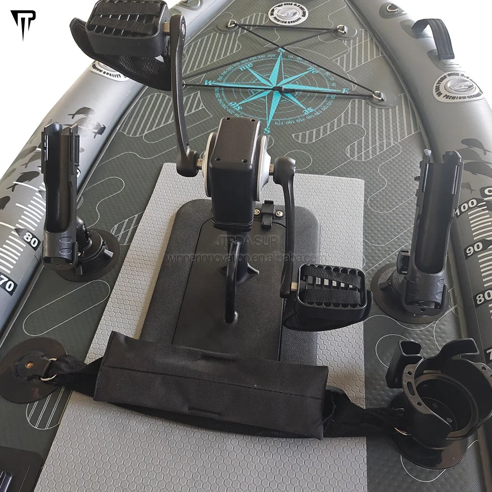 JTRDA 2024 New Inflatable Kayak Pesca Con Pedal Drop Stitch Fishing Kayak Fishing With Pedal Kayak Con Padel Drive System view 3