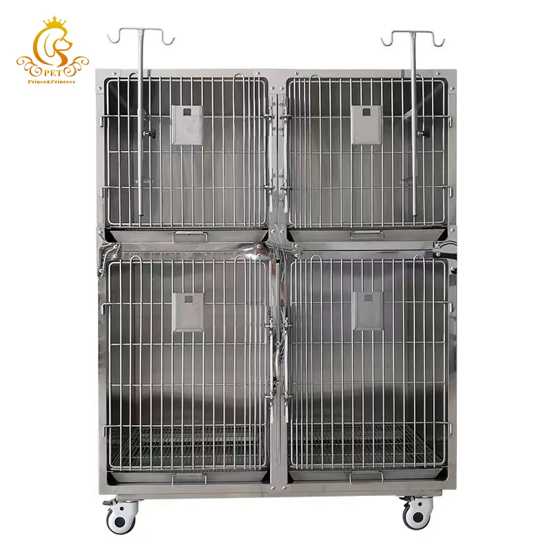 

EUR PET Cheap Price Medical Furniture Dog Cage Stainless Steel Pet Cage Veterinary Equipment Metal Puppies Cage