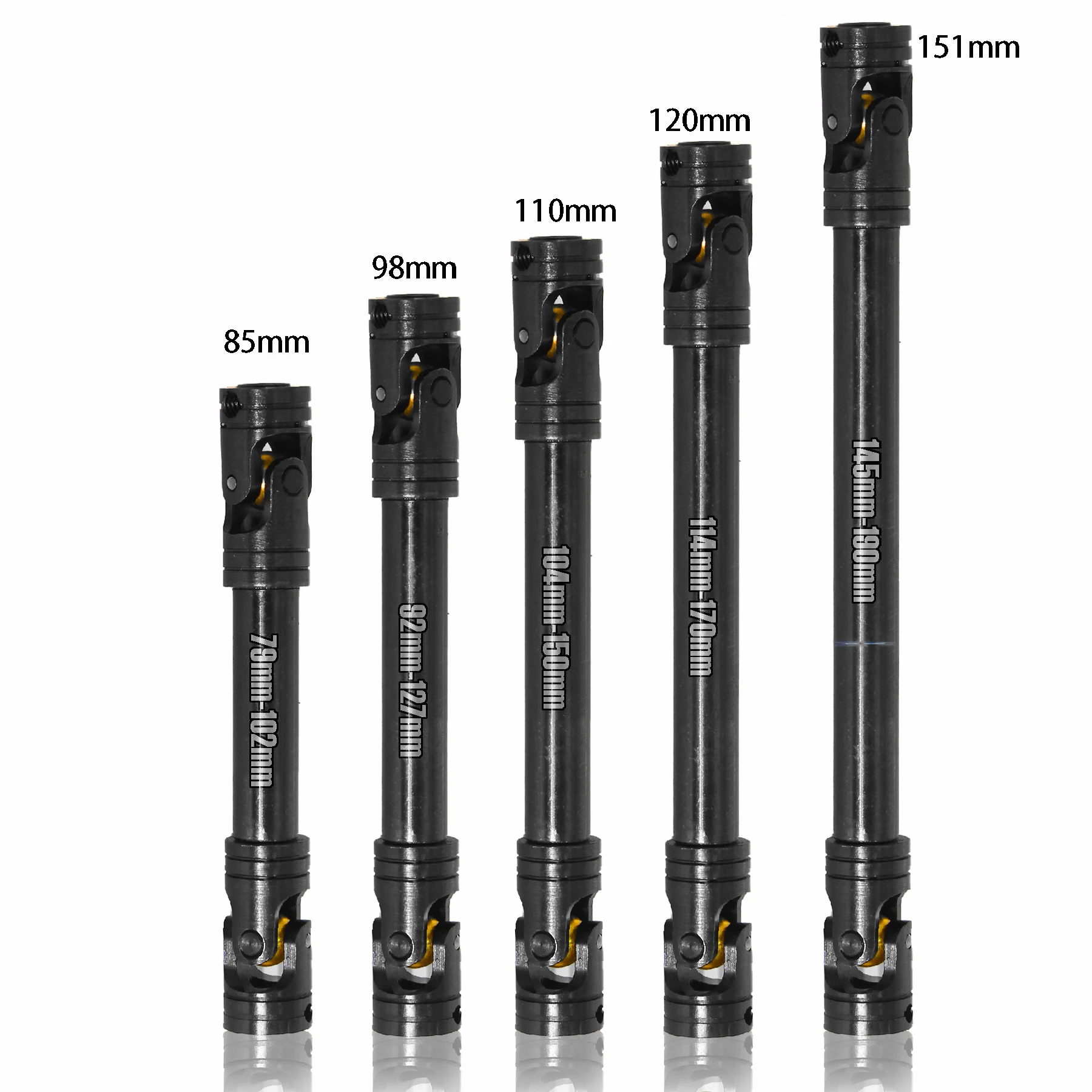 

Beyond RC DED SPIDER 1PCS Heavy-Duty Steel Drive Shaft for 1/10 RC Car Crawler TRX4 Axial SCX10 90046 AXI03007 Redcat Gen8