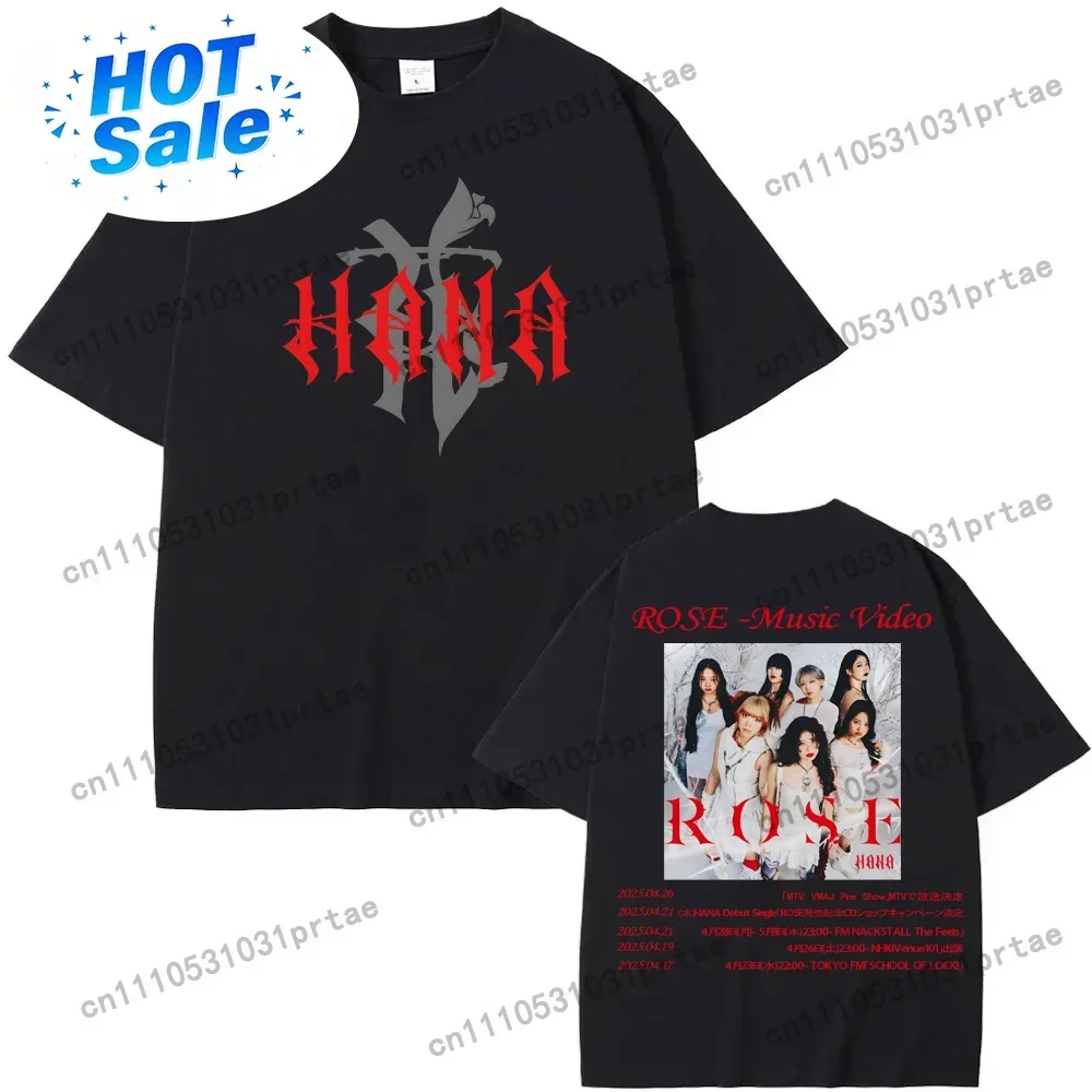 HANA Punk T-shirts The Seether Surface Seems So Far Tour Tshirt Summer Rock Short Sleeve Unisex Oversized Cotton Clothes Black