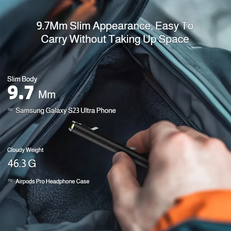 Edc Dual-Light Source Flashlight Portable Emergency Lighting Tool Magnetic Clip-on Light High-Intensity Flashlight Portable Work