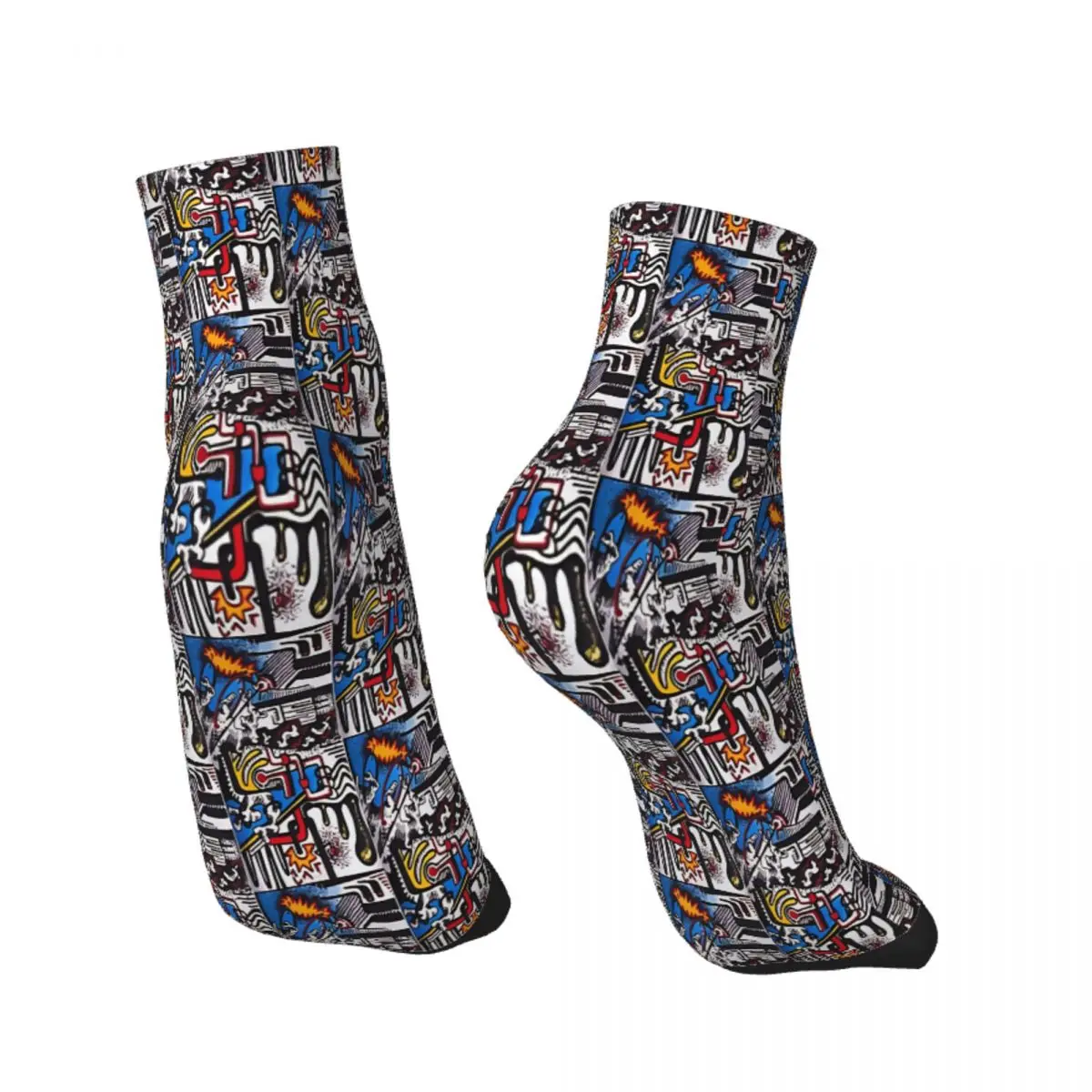 Chaos Part Pop Art Ankle Socks Male Mens Women Spring Stockings Printed