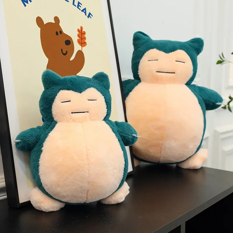 30-90cm große Pokemon Plüschtiere Snorlax Anime Plüsch Leder Holster halbfertige Pokémon Snorlax weiches Kissen Kinder Geschenk