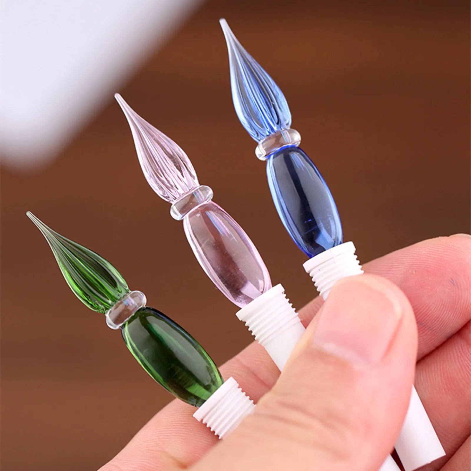 Majohn N10 Resin Fountain pens Students writing practice calligraphy draw glass dipped water pen school supplies stationery gift