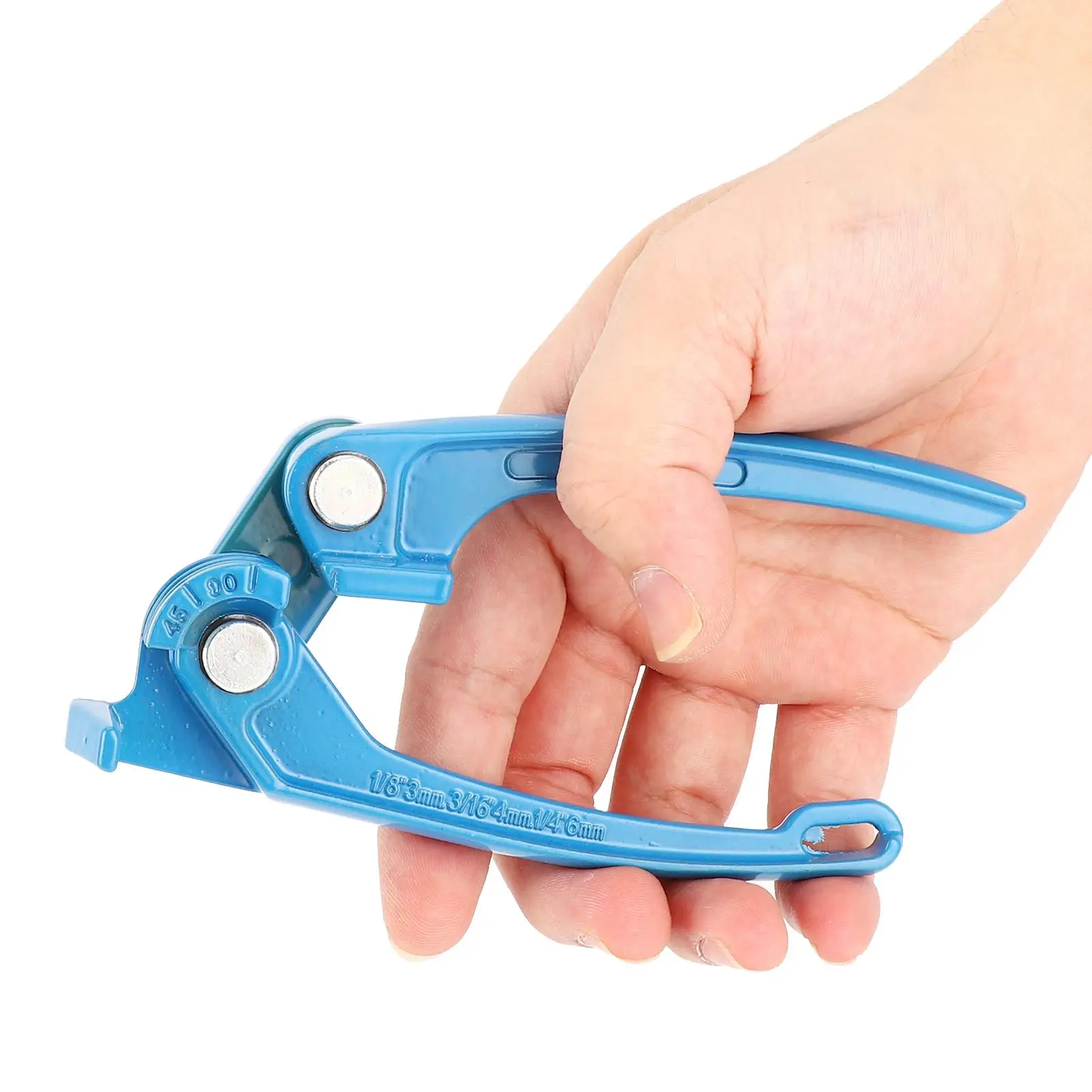 Car Repair Tools automotive tools 1/8in 3/16in 1/4in Tube Bender Tubing Brake AC Refrigerant Line Bending Tool Blue