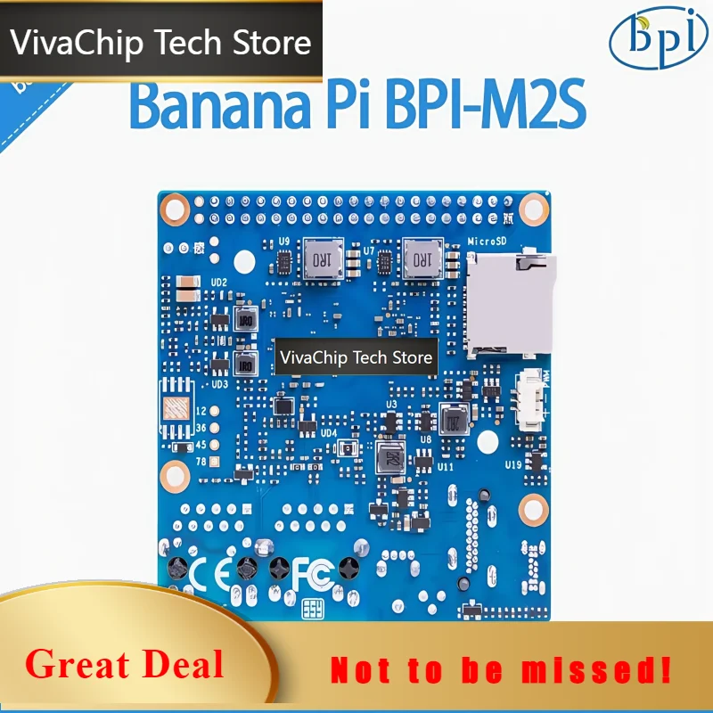 VivaChip TechBanana Pi BPI-M2S Adopts Amlogic A311D/S922x Chip Design, Supports 2 Gigabit Ethernet Ports, 4GB RAM, 16GB EMMC