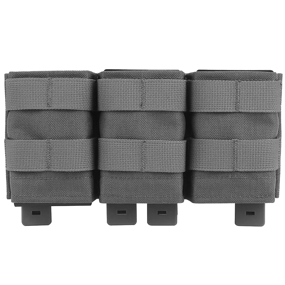 Open-top Triple Magazine Pouch 5.56 Triple Mag Pouch Carrier Tactical Molle Ammo Mag Holder Bag Hunting Accessories