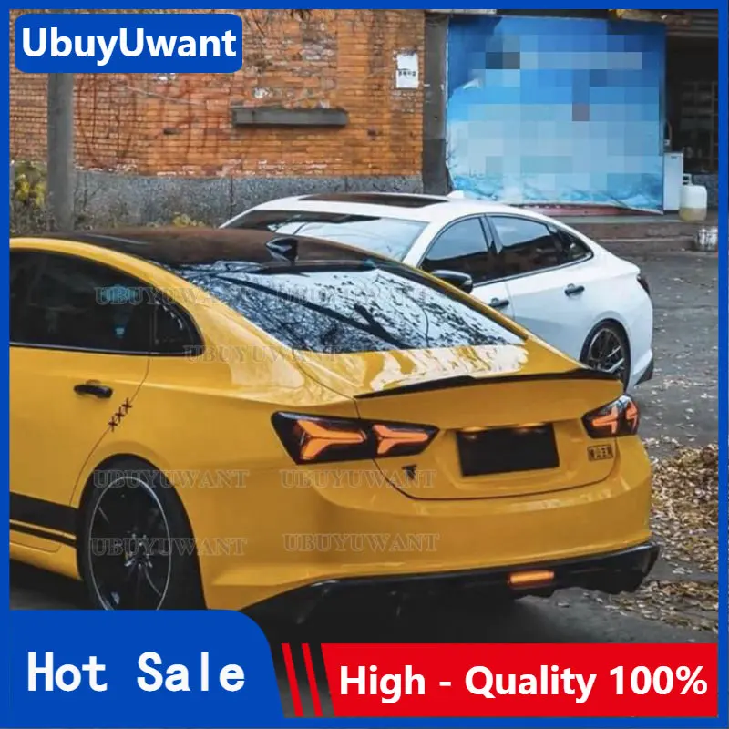 Dla Chevrolet Malibu XL Spoiler 2016-2022 rok błyszczący tylna owiewka z włókna węglowego w stylu M4 akcesoria do samochodu Refitt Spoiler