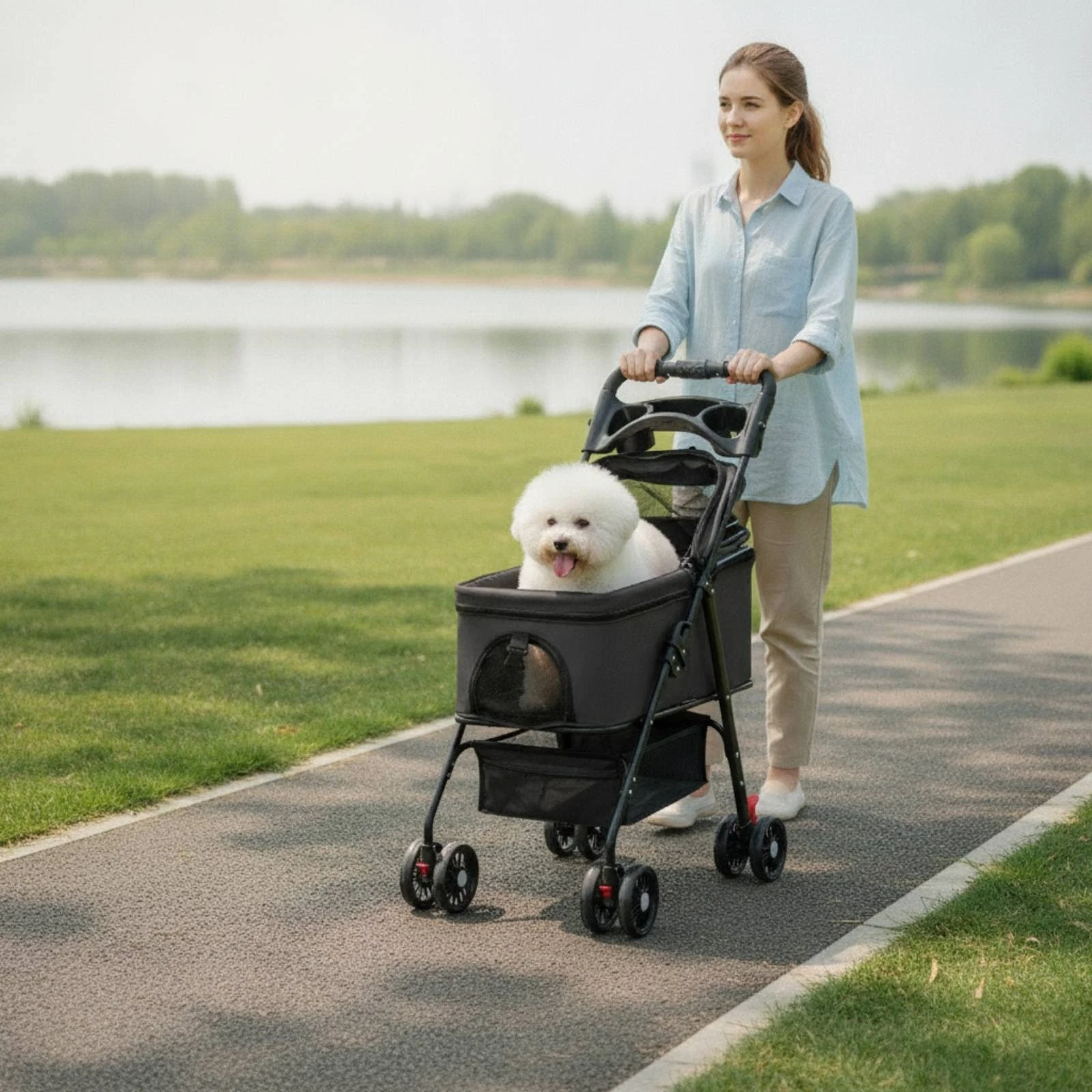 Wózek dla zwierząt z odłączaną – Pet Stroller Carrier recenzja i cena