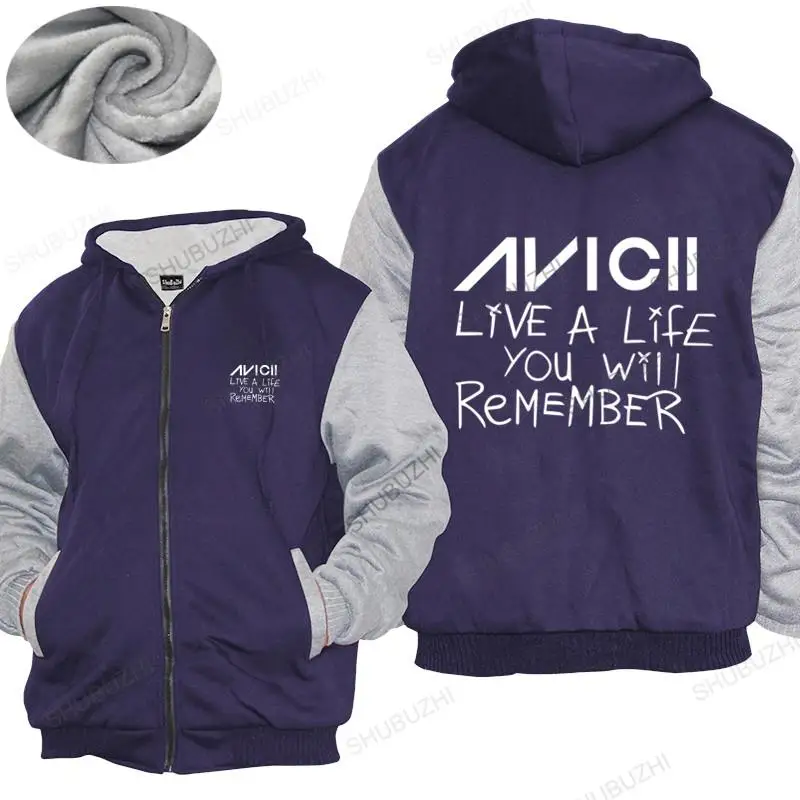 New hoodies shubuzhi tops for men Avicii Live A Life You Will Remember thick hoody  avicii EDM Dance Legend cotton warm coat