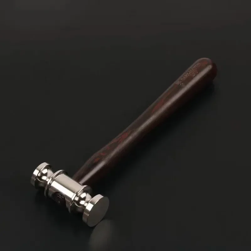 

Food Grade 316 Stainless Steel Round Head Hammer With Wenge Handle Creative EDC Hammer Jewelry Goldsmith DIY Handmade Tool