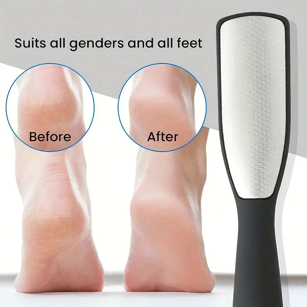 ​Stainless Steel Dual Sided Foot File Dead Skin Callus Remover Pedicure Scrubber Tool Wet Dry Use Professional Pedicure Tool​ view 6