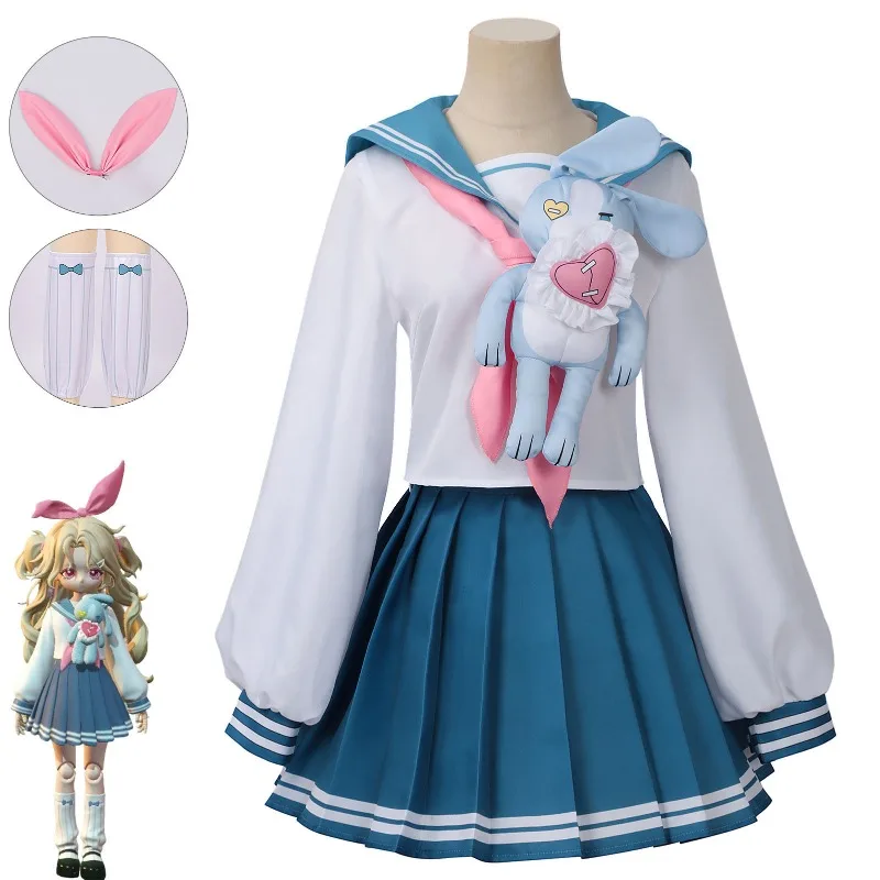 

Taolesi Cosplay Game Eggy Party Costume School Uniform JK Skirt Cute Sailor Clothes Role Play Outfit for Women Girls