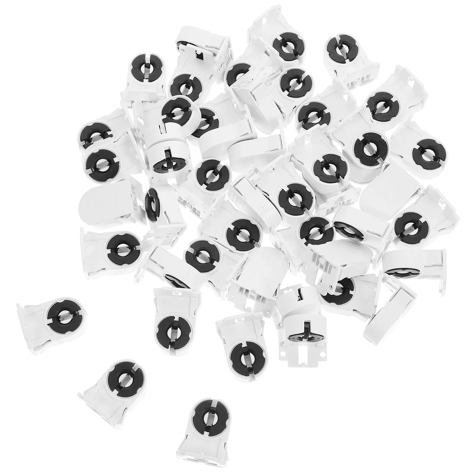 

Держатель для флуоресцентных ламп, 50 шт., прочный держатель для ламп, быстрая замена для дома, офиса, ресторана, комплектующие для освещения