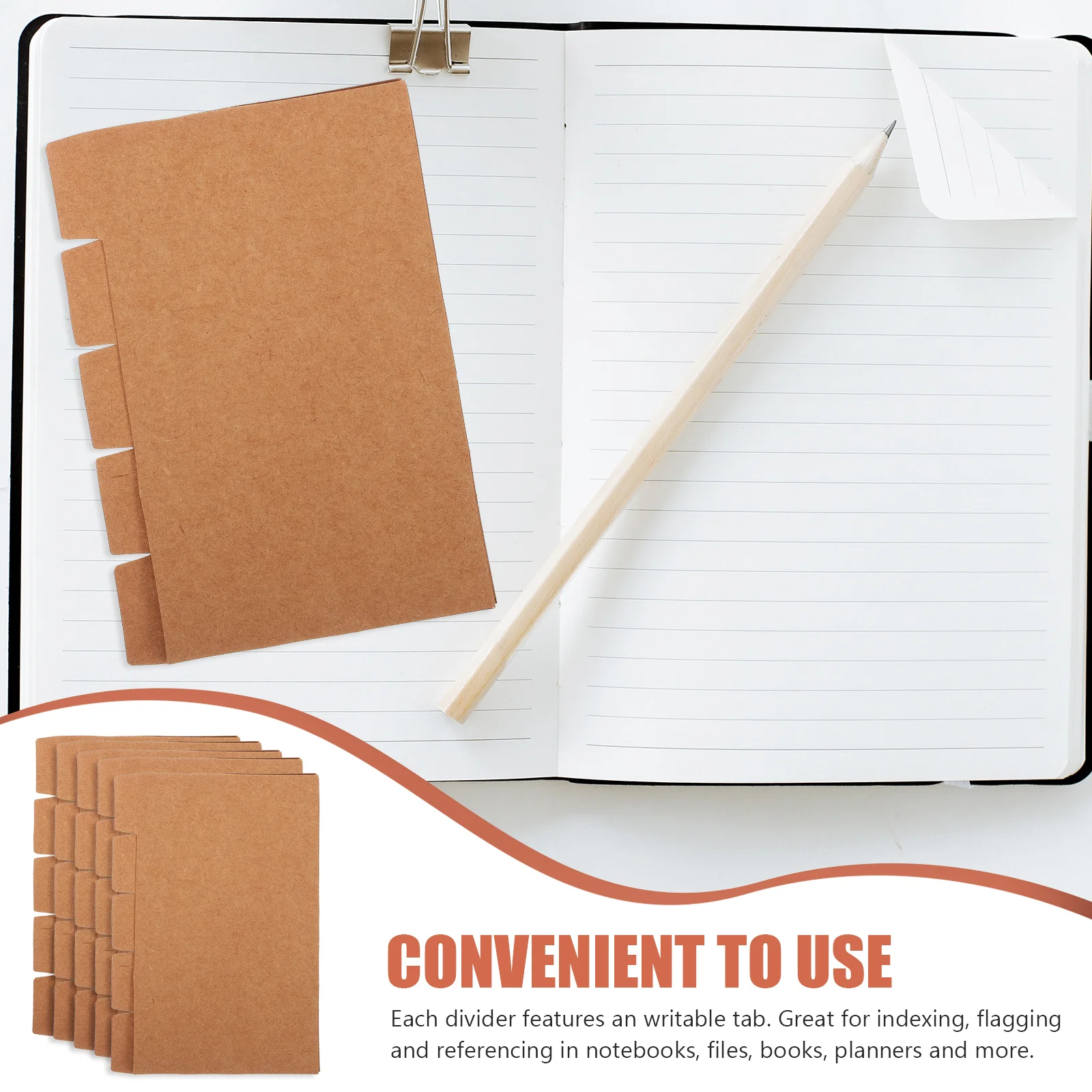 20 Set Kartu Indeks Oxford Pembatas Kertas Portabel untuk Tab Pengikat File Notebook Perlengkapan Belajar Penandaan Notepad Penanda Penyimpanan