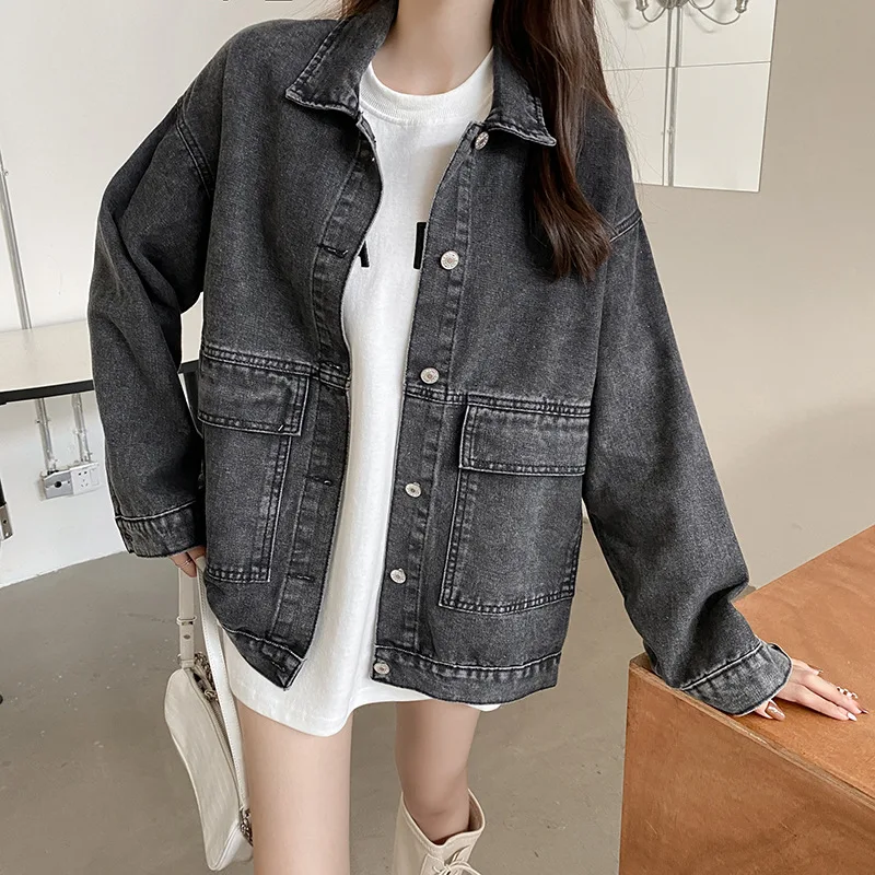 

Large Size Women'S Jackets Woman Fall Clothing 2025 Tweed Button Front Pocket Pure Simple High-End Ladies Style Slim-Fit Basic