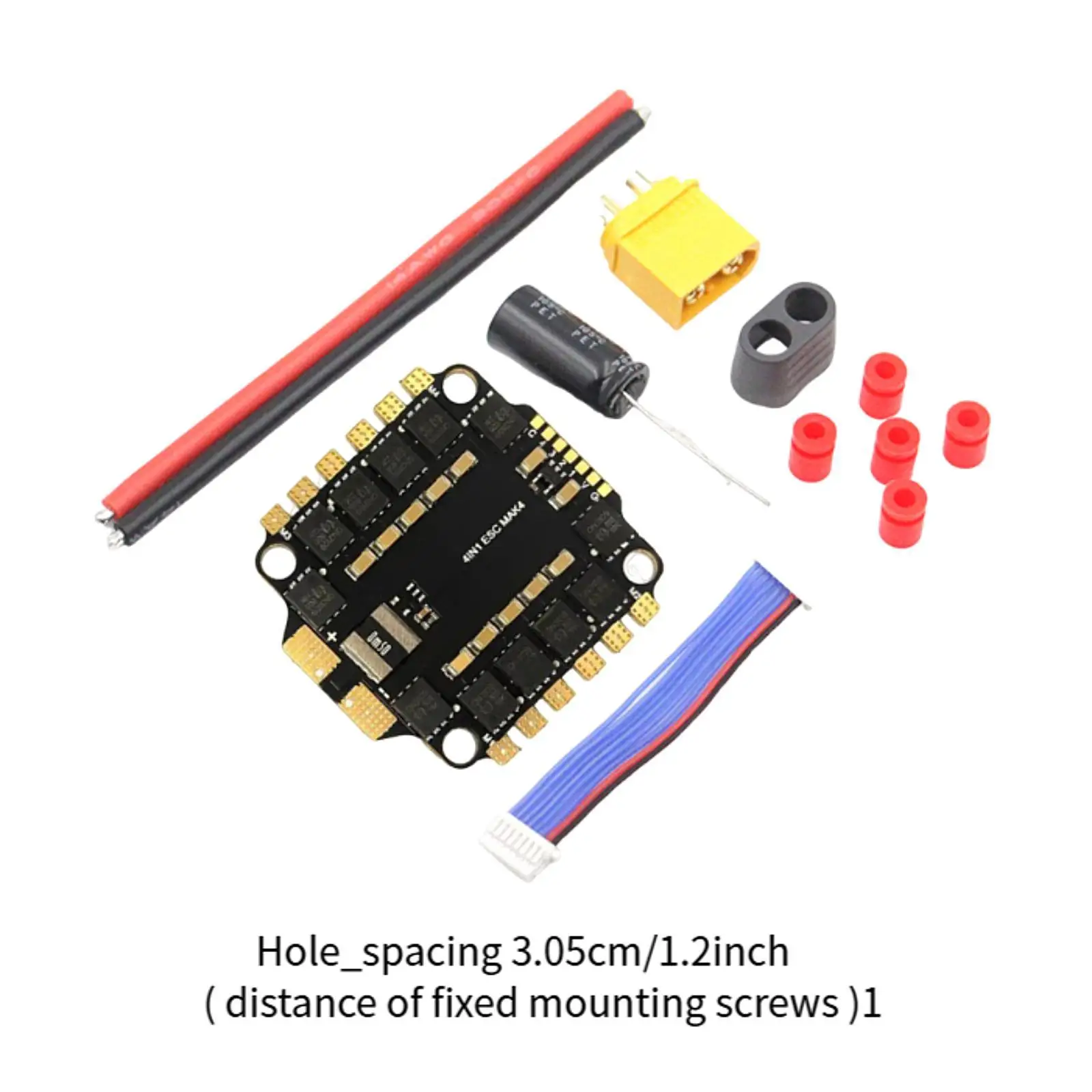 4in1 ESC Board Accessories RC Cars DIY Compact Sturdy RC Accessories for 45A 60A FPV Drone Electric Speed Controller Replacement