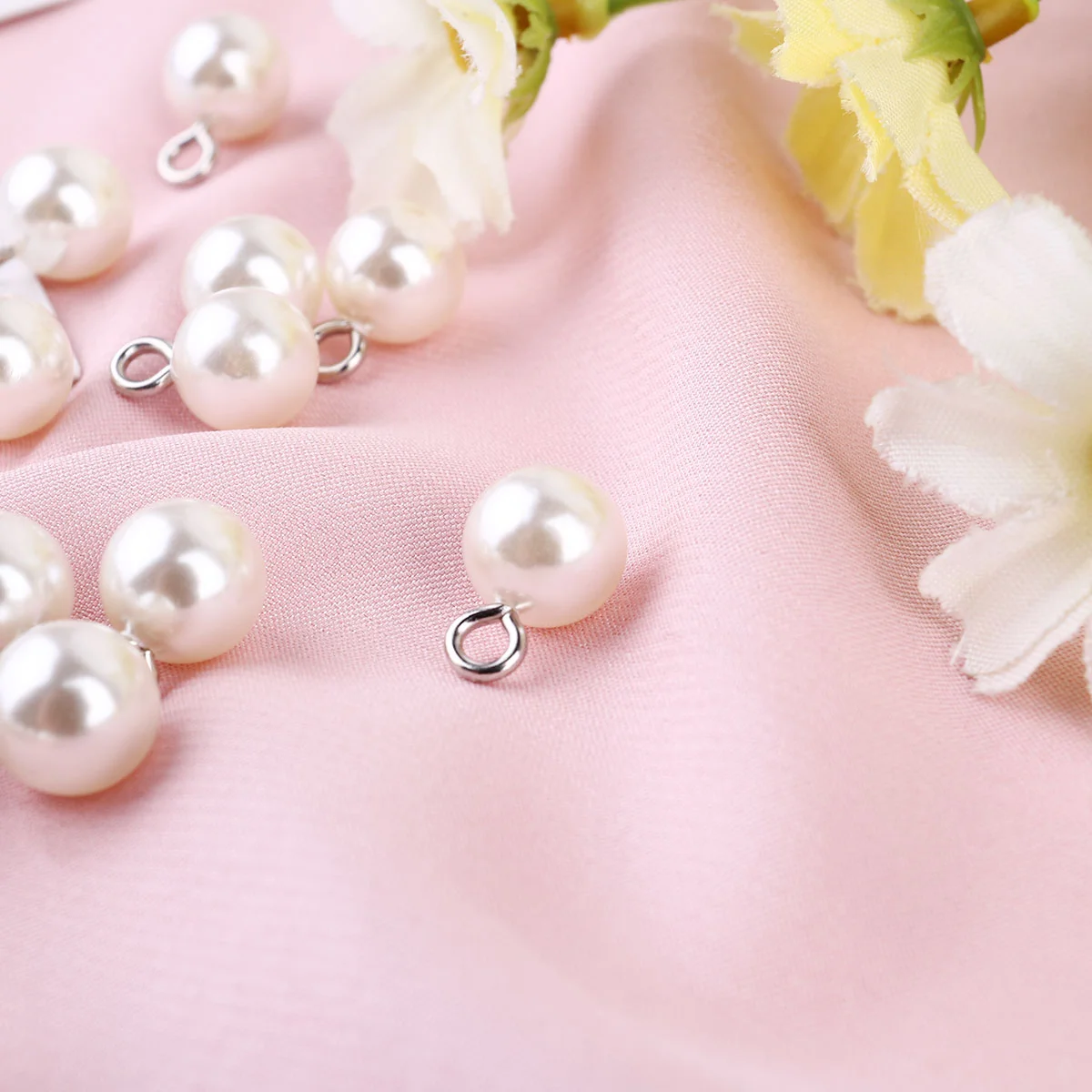 

100 Pcs Pearl Pendant for Earring Earrings Scattered Beads DIY Jewelry Accessory Simulated