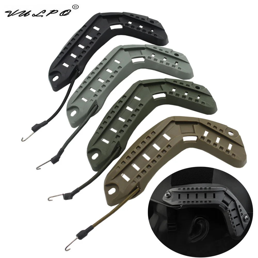 VULPO Tactical FAST Helmet Side Guide Rail ARC Helmet Mount Rail Airsoft Helmet Accessories