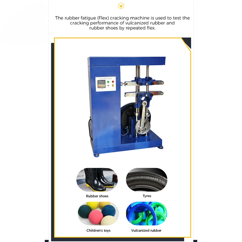 Digital De mattia Rubber Flexing Fatigue Testing Machine Rubber Flex Cracking Equipment