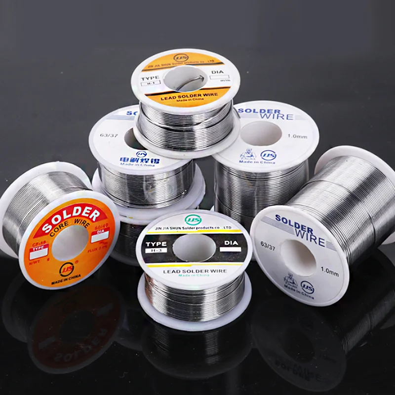 1/2/5pcs Solder Wire 0.8/1.0mm 50g/100g 63/37 Welding Wire 2% Flux Low Melting Point For Electric Soldering Iron