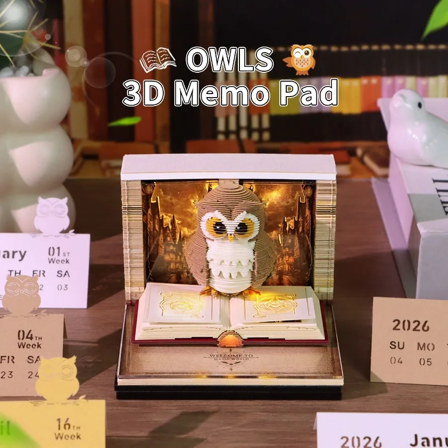 2026-calendrier-de-bureau-en-papier-3d-hiboux-lumineux-bloc-notes-calendrier-dechirer-papier-sculpture-art-bloc-notes-decor-de-bureau-a-domicile-cadeau-de-noel