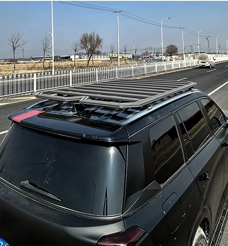Aluminum Alloy Pickup Roof Luggage Rack Plate Form – OEM Fit LC300 LC200 Shark6 Hunter
