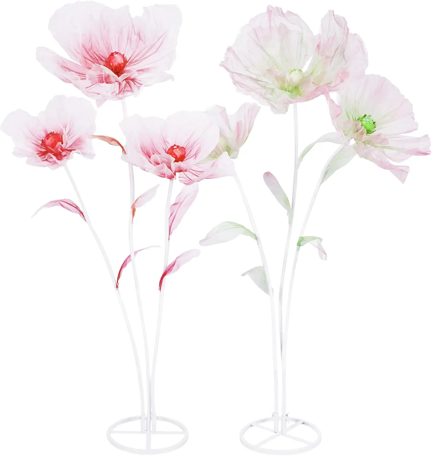 

2 Pack Artificial Flowers For Home Decor 5.57 Ft, Fake Hydrangea Flower For Outdoor Decoration, Floral Arrangement For Wedding