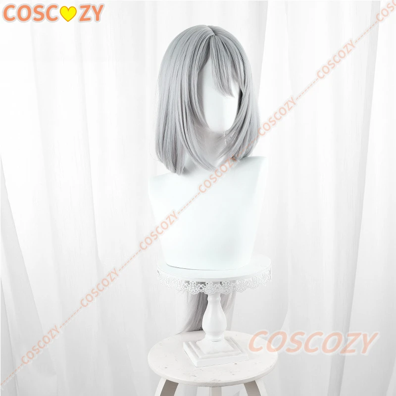 Honkai Impact Hanya Cosplay Pruik Vrouwen Zilvergrijs Lange Pruik Halloween Carnaval Rollenspel Pruiken
