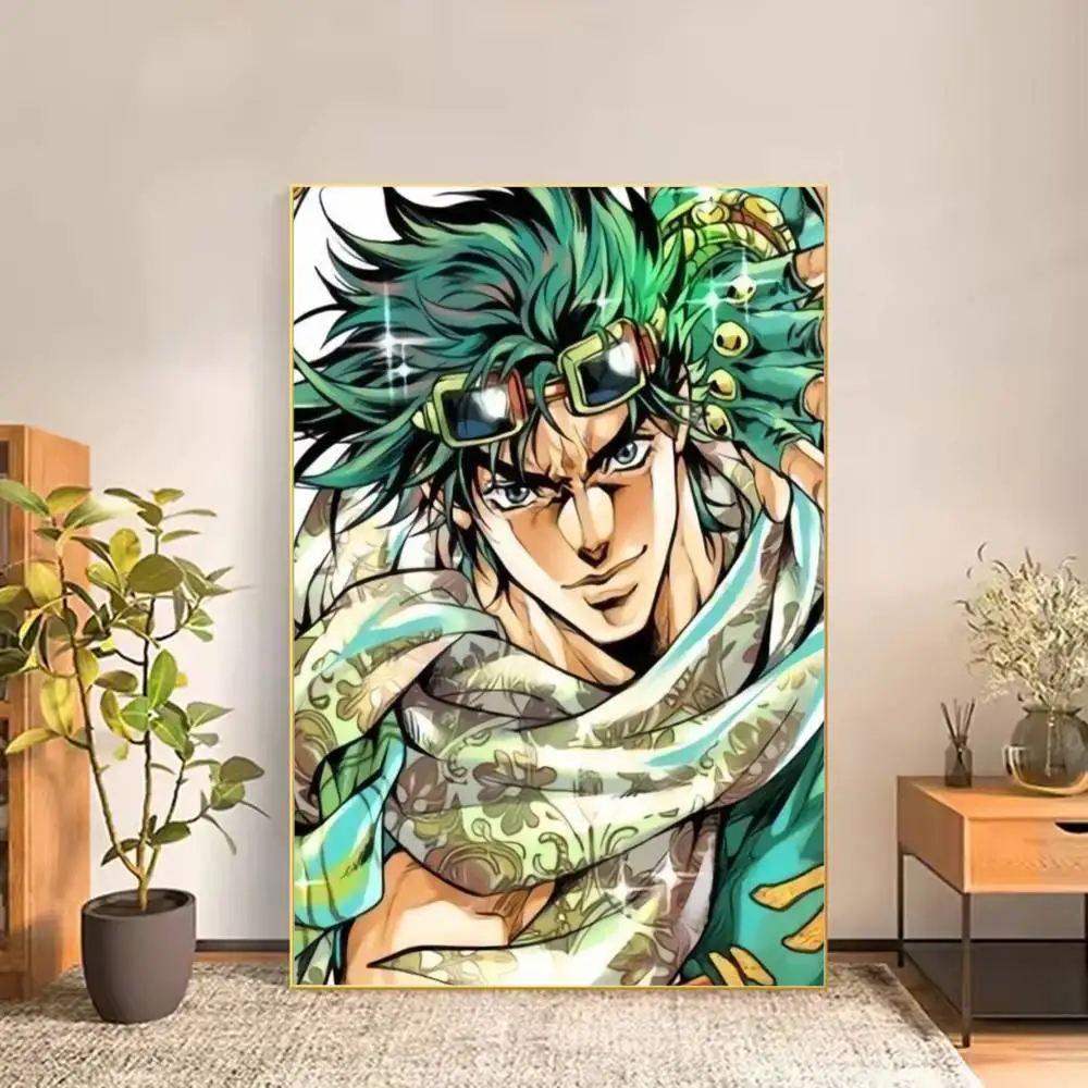 Anime JoJo Joseph Joestar Icon Poster Versatile HD Waterproof Wall Art Self-Adhesive Decor for Any Space Ideal Gift