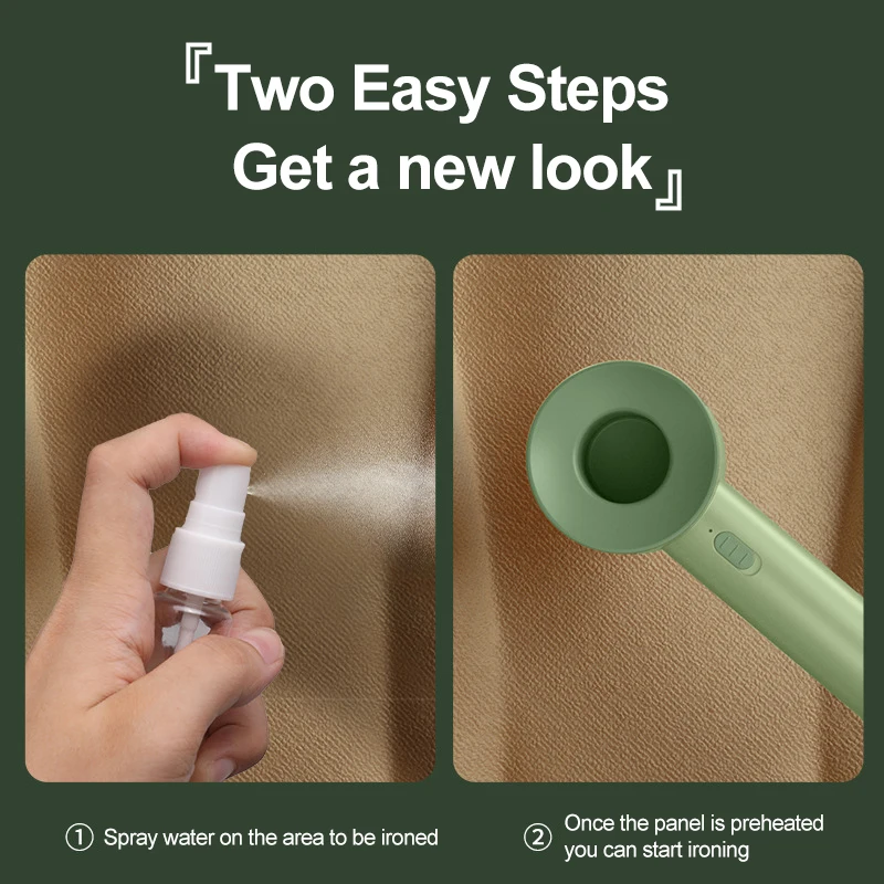 Professional Mini Steam Iron Handheld Portable Garment Steamer Dry Wet Double Clothes Fabric Ironing Machine for Home and Travel