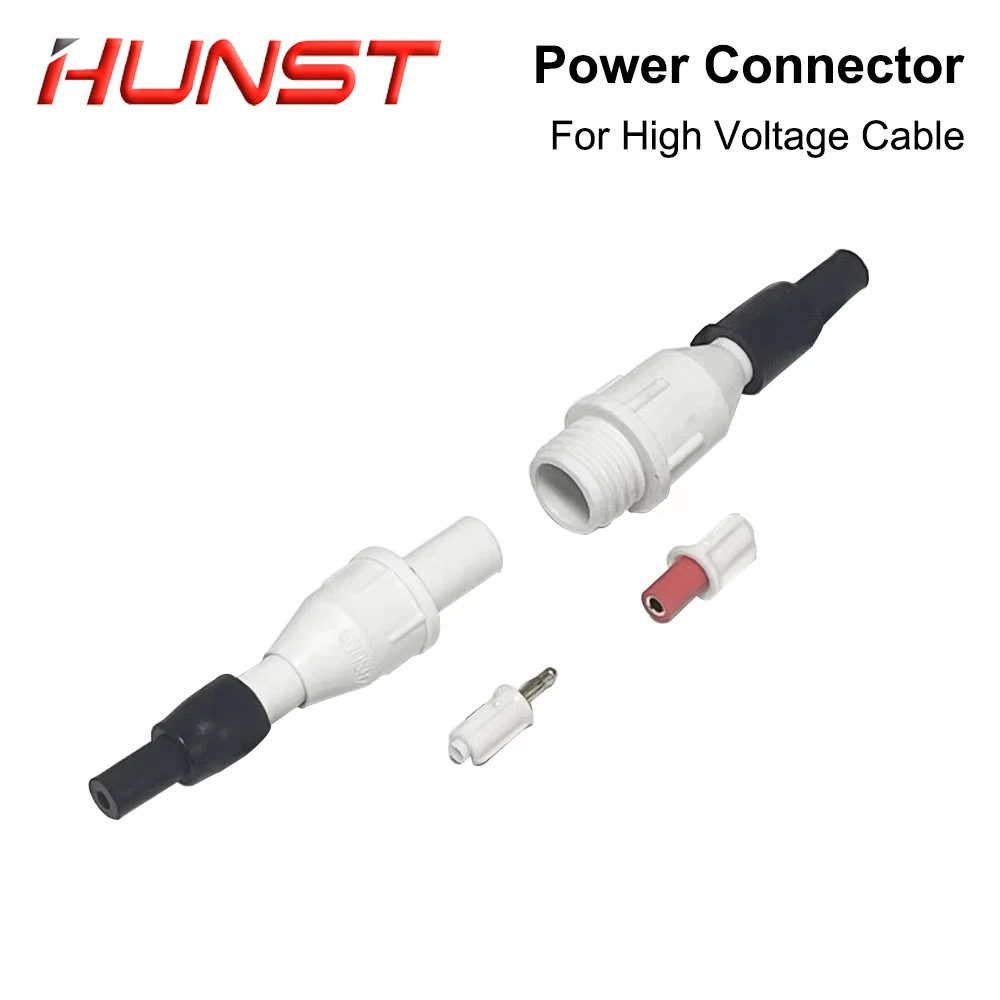 HUNST High Power Adapter Laser Power Connector for CO2 Laser Tube High Voltage Cable Accessories