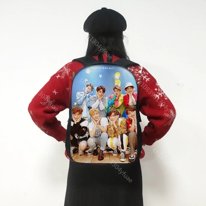 ATEEZ-Coreano K-pop Mochila para Adolescente, Mochilas Escolares para Crianças, Mochila Laptop, Quebrar a Parede, Harajuku