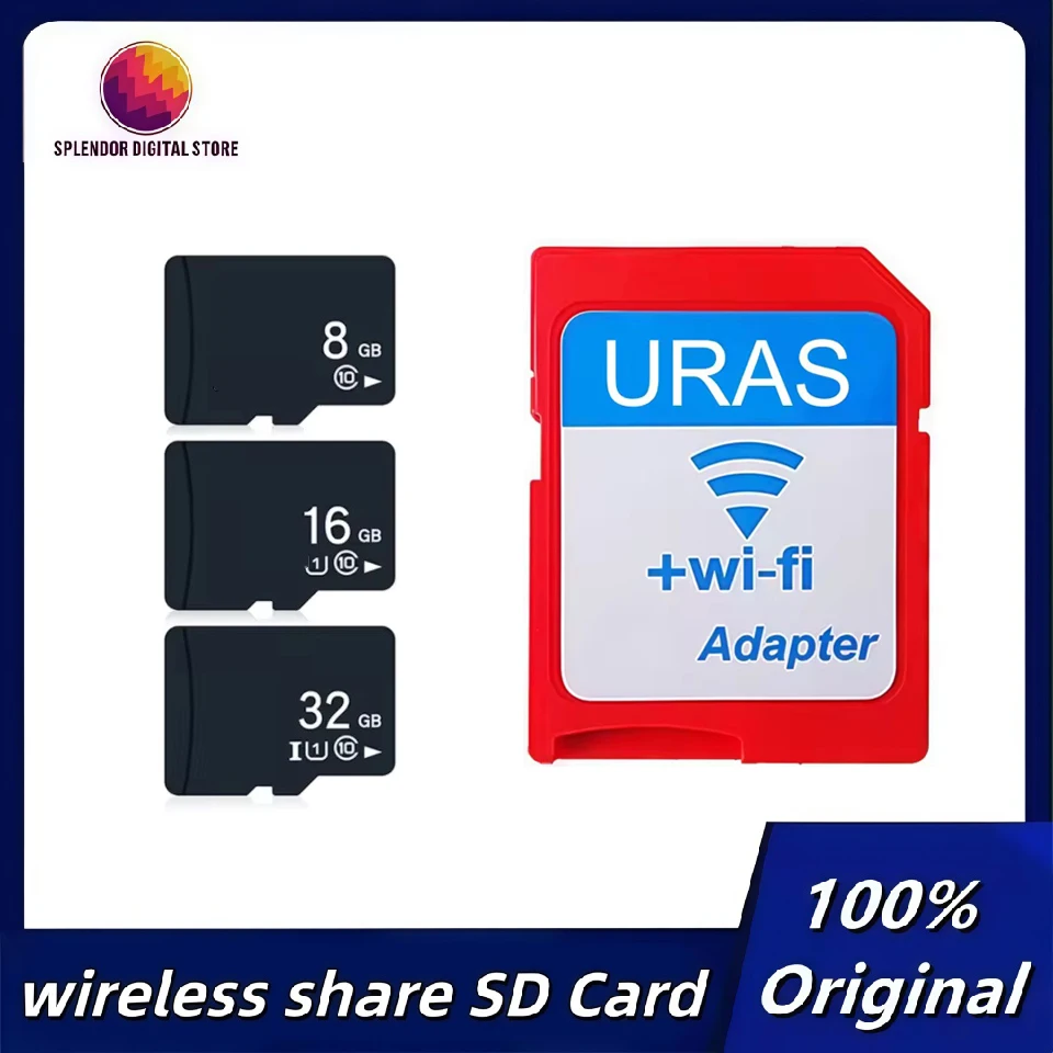

Original WIFI SD Card 4GB 8GB 16GB 32GB TF Memory Card With WIFI SD Card Adapter Wireless WIFI SD Memory Card
