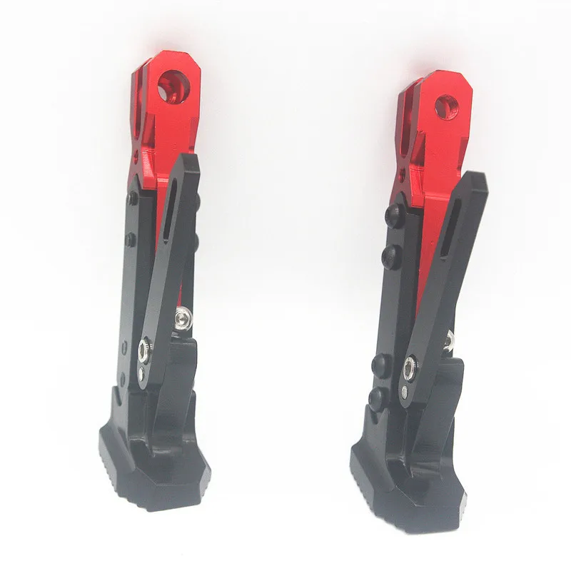 

2-piece CNC adjustable side support tripod, universal modification parking accessory for small electric vehicles