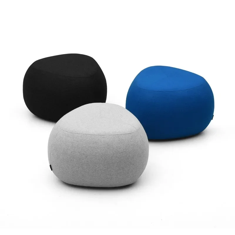 

Pebble Fabric Sofa Pier Scandinavian Wabi-sabi Style Creative Sitting Pier Small Pier Simple Short Stools